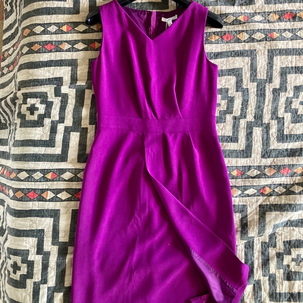 Hugo Boss Purple Midi Dress